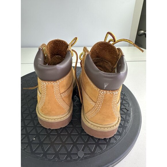 Timberland Premium 6" inch Waterproof Toddler Boots Size 8 Wheat Nubuck (12809) - Picture 6 of 9